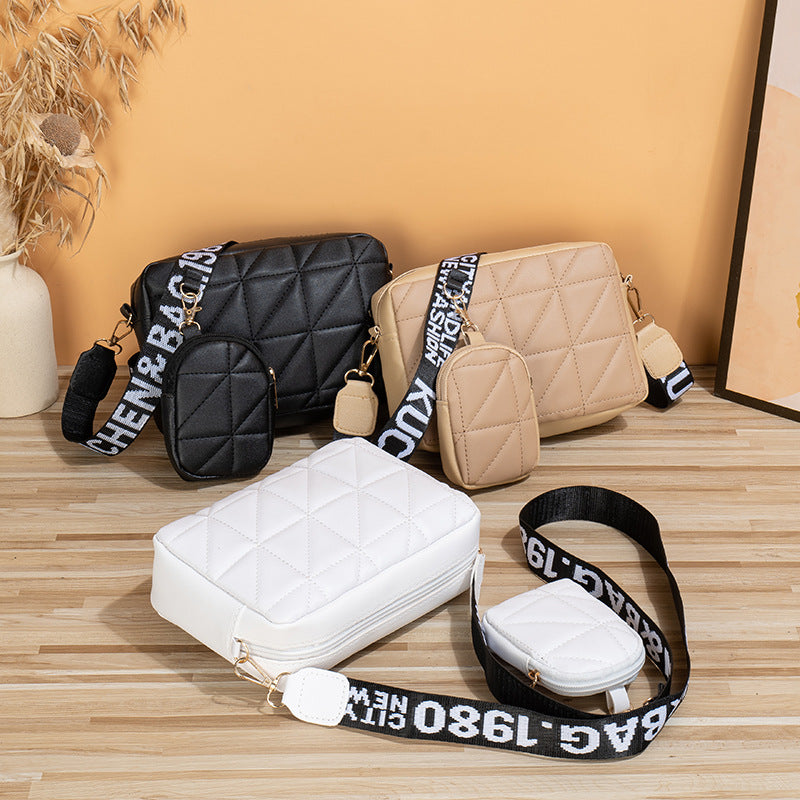 Chic 2-Piece Set: Stylish Large Capacity Shoulder Bag