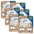 Glade PlugIns Refills Air Freshener Scented and Essential Oils for Home and Bathroom Sheer Vanilla Embrace 1.34 Oz 12 Count