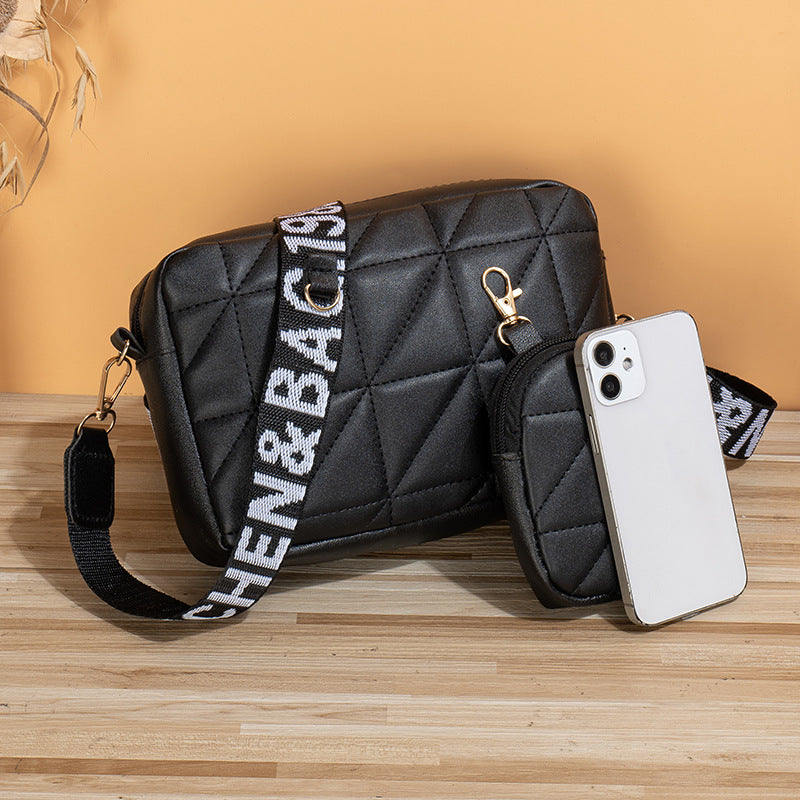 Chic 2-Piece Set: Stylish Large Capacity Shoulder Bag
