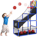 AOKESI Arcade Basketball Game Set for Kids Toddler Basketball Hoop with 4 Balls Indoor and Outdoor Sports Toys Gifts for Boys Girls Aged 3-4 5-6 7-12 Years Old Adjustable Height Stand