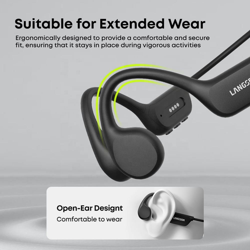 IPX8 Waterproof Bluetooth Swimming Headphones with 32G Storage
