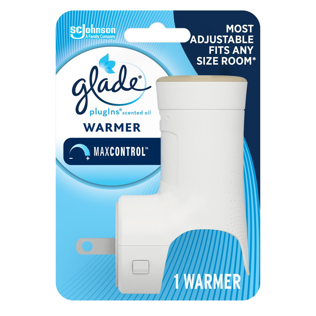 Glade PlugIns Air Freshener Warmer Scented and Essential Oils for Home and Bathroom Up to 50 Days on Low Setting