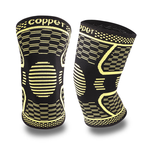 AITUSI Copper Knee Braces for Men & Women (2 Pack) - Copper Knee Compression Sleeve for Knee Pain Running Arthritis Pain and Support Meniscus Tear Joint Pain Relief Working Out Fitness (Large)
