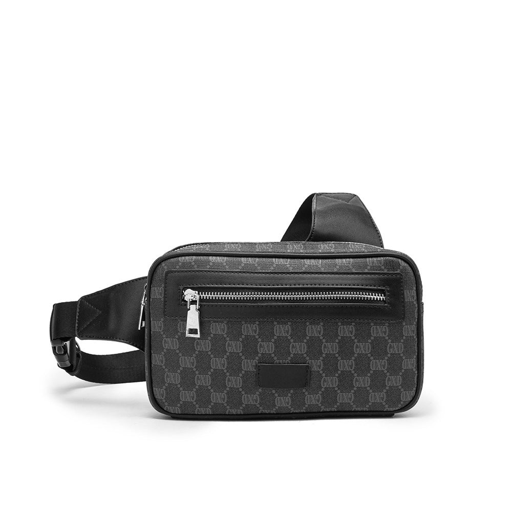 2023 Men's Retro Letter Print Crossbody Waist Bag