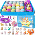 Kids Bath Bombs with Surprise Inside 20 Pack Kids Bath Bombs Gift Set Natural Organic Bubble Bath Kids Foam Bath Kids Birthday Gifts for Girls Boys