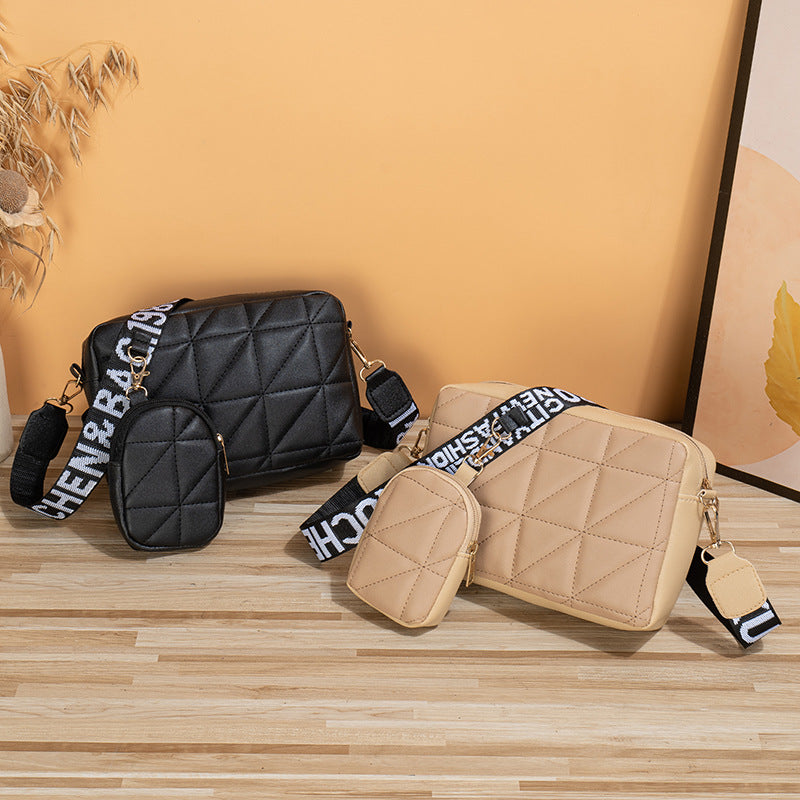 Chic 2-Piece Set: Stylish Large Capacity Shoulder Bag