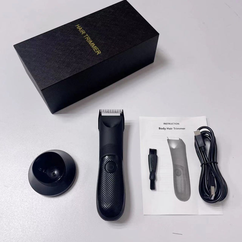 Electric Body Hair Trimmer for Men with Washable Head
