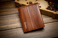Men's Short Wallet with Wood Grain Design, Stylish Wallet