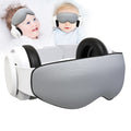 DANCELF Baby Ear Protection with Eye Cups Noise Cancelling Headphones with Retractable Elastic Band for Infants Kids Baby Ear Defenders for Sleeping Traveling Airplanes Outdoor Noisy Scene Grey