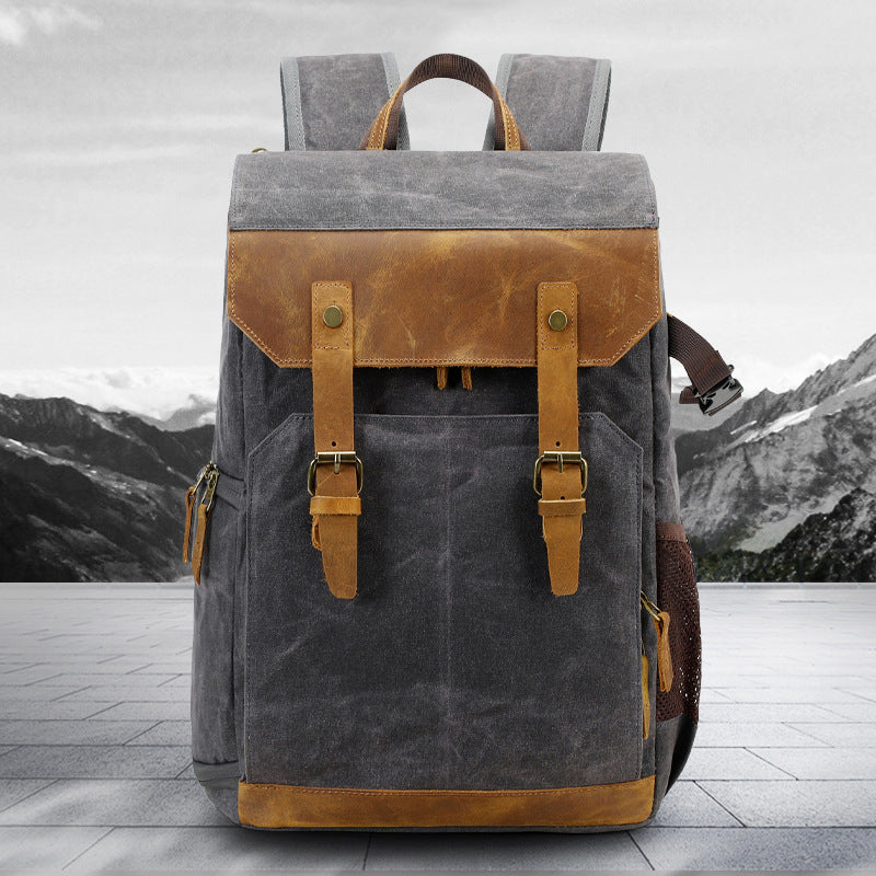 Canvas Outdoor Casual Backpack for Camera
