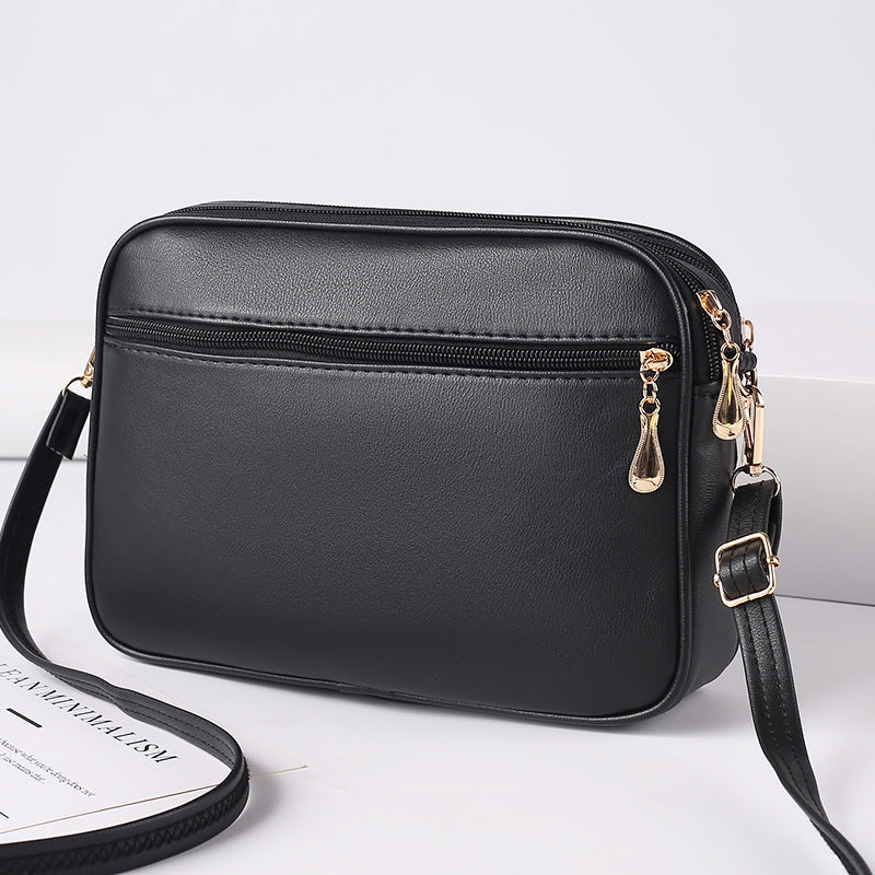 Trendy 2023 Women's Quilted PU Crossbody Bag