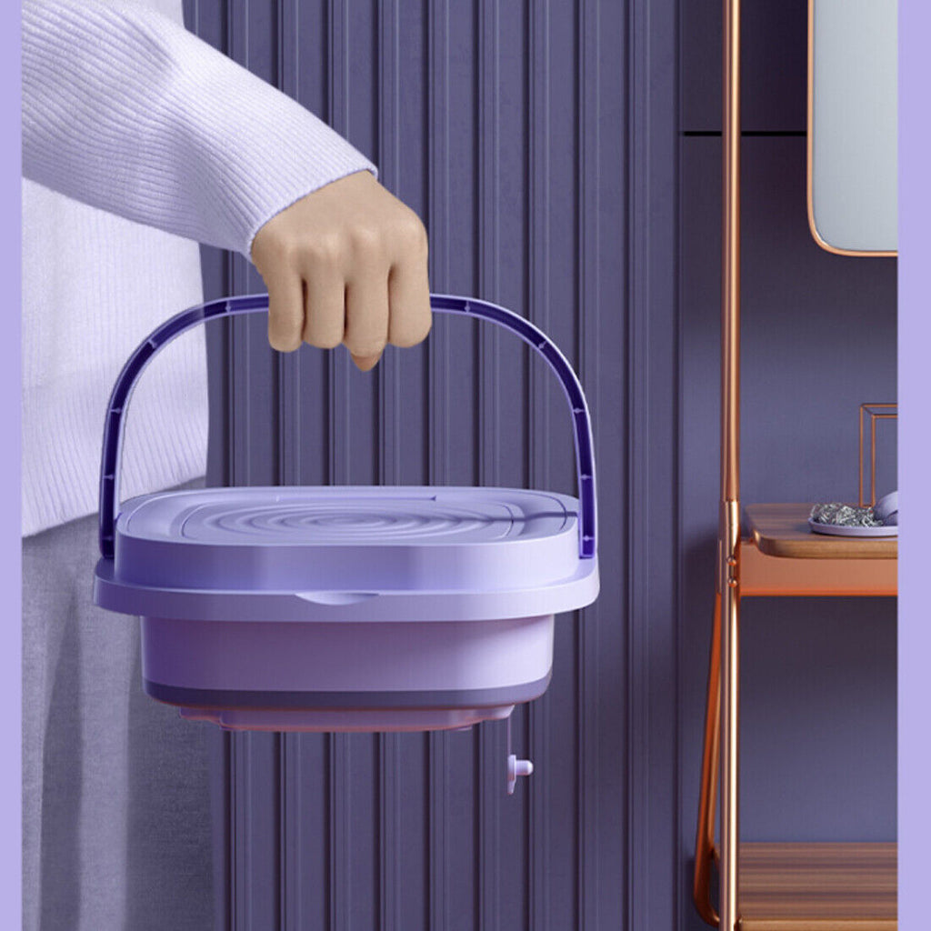8L Portable Washing Machine Mini Washer Foldable Washer And Spin Dryer Travel UK