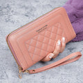 2024 Women's Long Zipper Wallet with Embroidery Design