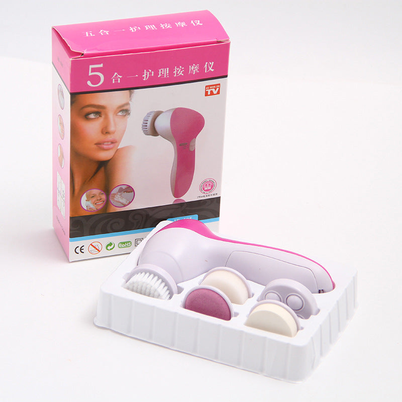 Electric Facial Cleansing Brush and Beauty Device