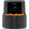 Chefman TurboFry Touch Air Fryer 8-Quart Family Size One-Touch Digital Controls for Healthy Cooking Presets for French Fries Chicken Meat Fish Nonstick Dishwasher-Safe Parts Black