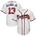 Outerstuff Ronald Acuna Jr. Atlanta Braves MLB Kids 4-7 White Home Player Jersey (4)