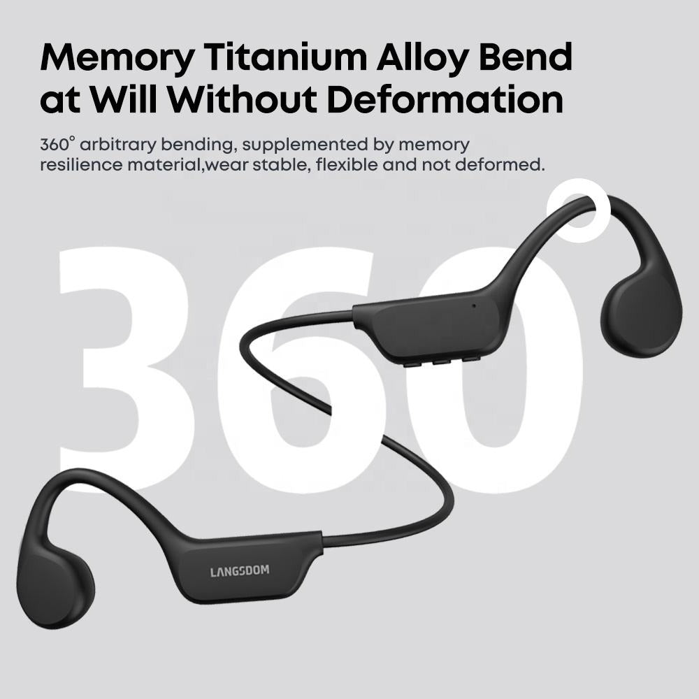 IPX8 Waterproof Bluetooth Swimming Headphones with 32G Storage