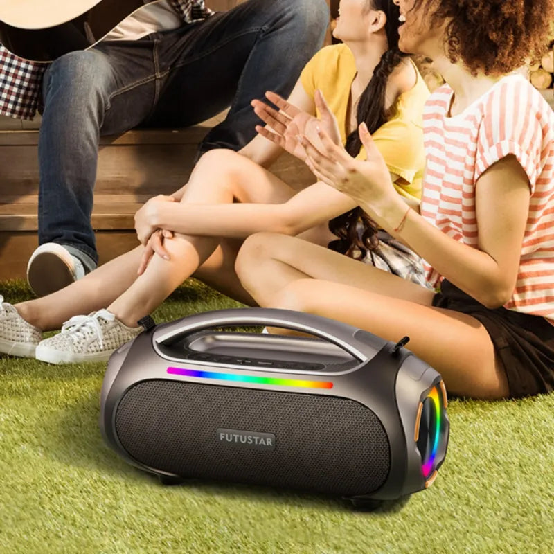 Camping Portable Waterproof 60W Wireless Bluetooth Extra Bass Colorful Light Audio