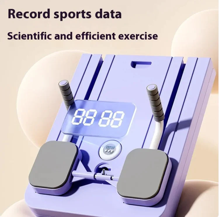 Versatile Home Fitness Board with Automatic Rebound Ab Wheel